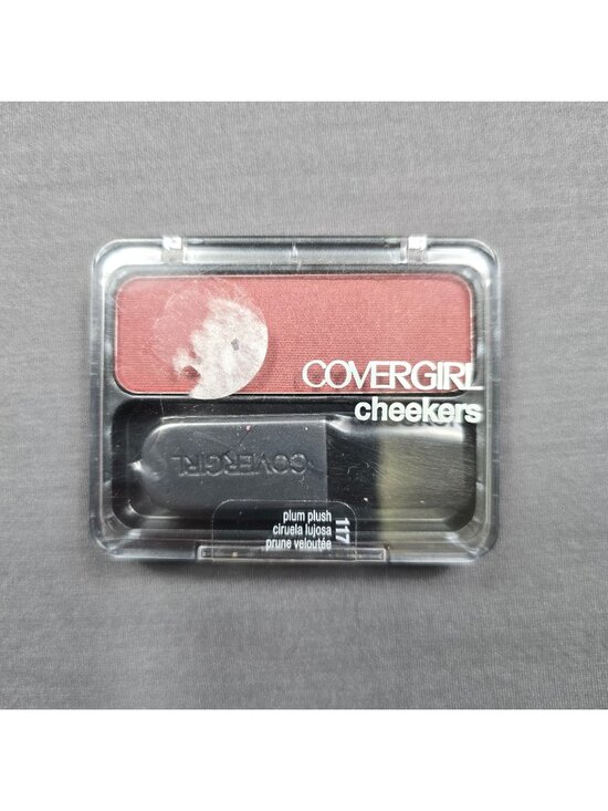 COVERGIRL Other - CoverGirl Cheekers Blush 117 Plum Plush Makeup Compact 3g with Brush Included